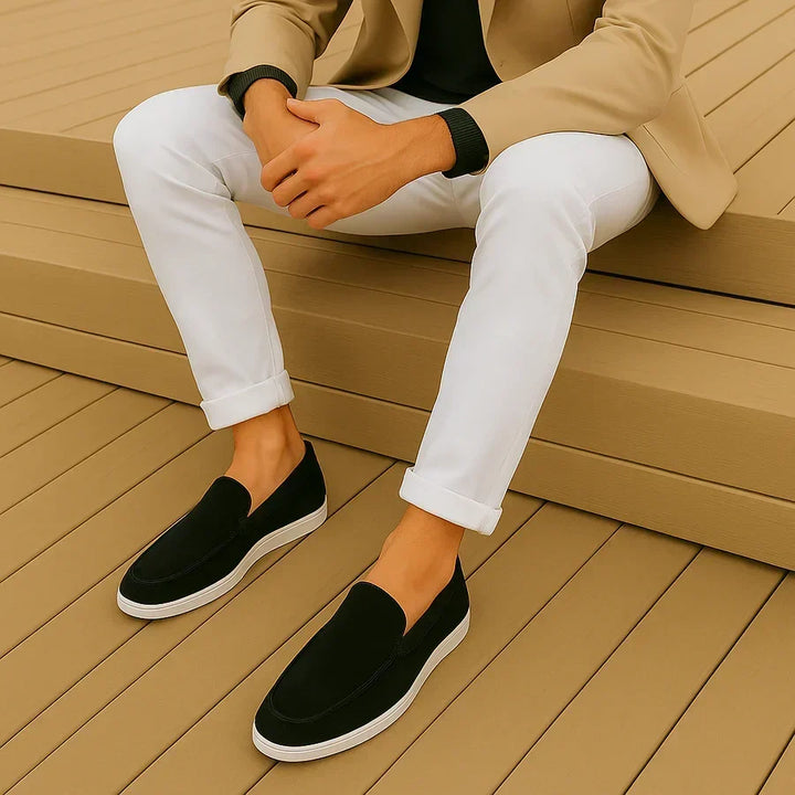 Federico Casual Suede Loafer, view 8 - Elena Harper