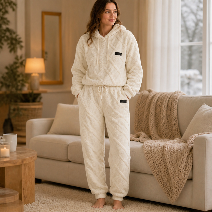 Emilia Cozy and Stylish Lounge Set with 3D Structure, view 2 - Elena Harper