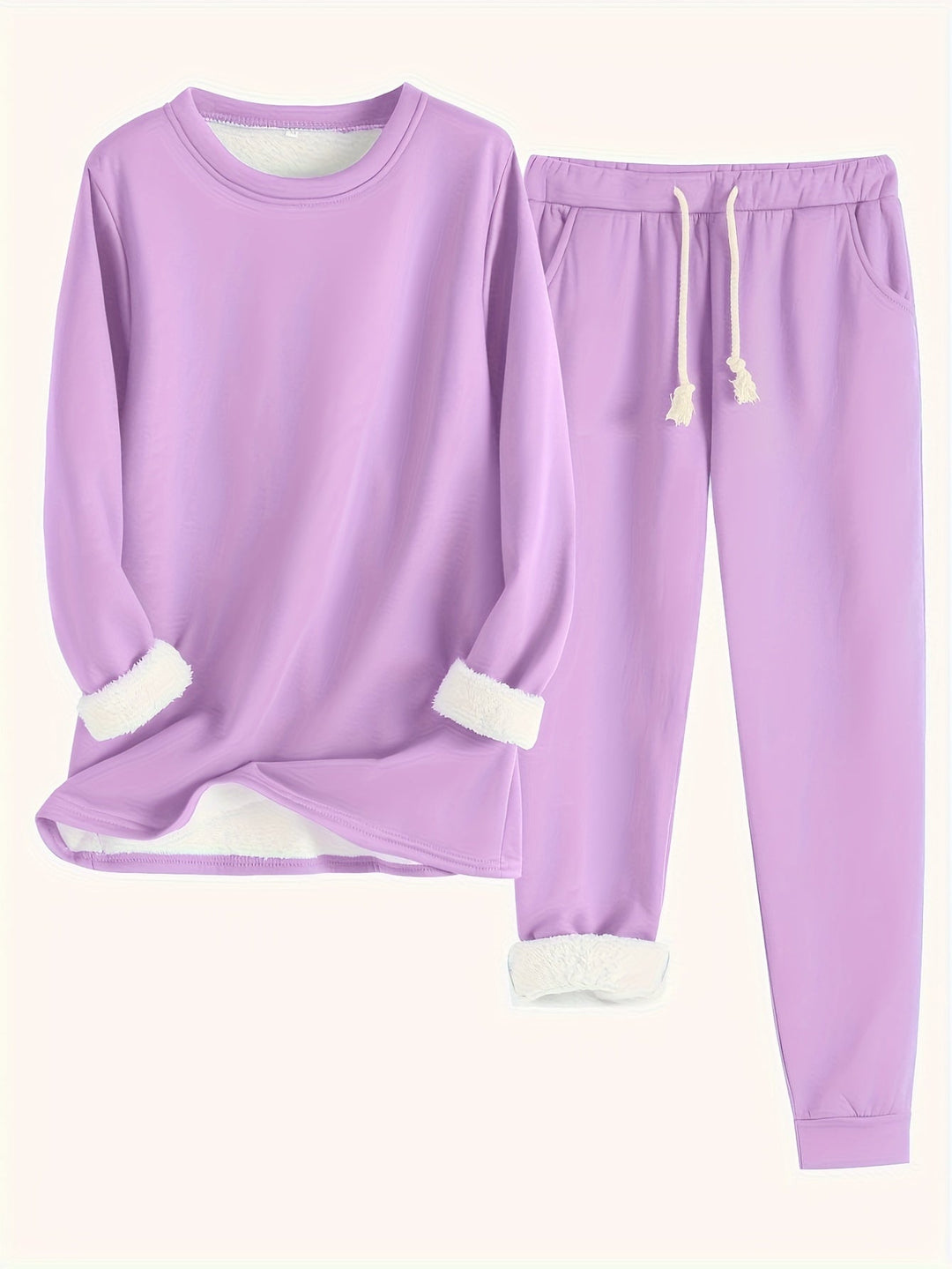 Riley Fleece Lounge Set With Lining - Elena Harper