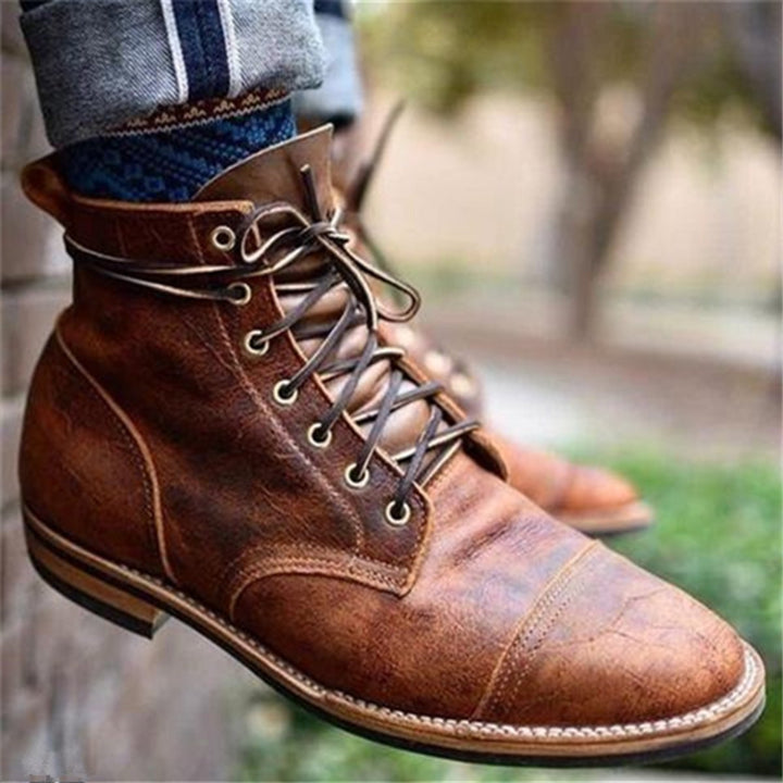 Tristan | Classic Cap-Toe Men's Boots with Comfortable Foot Support
