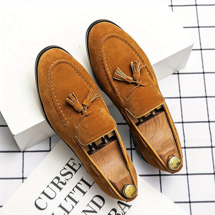 Men's Tassel Loafers Slip-On Dress Shoes