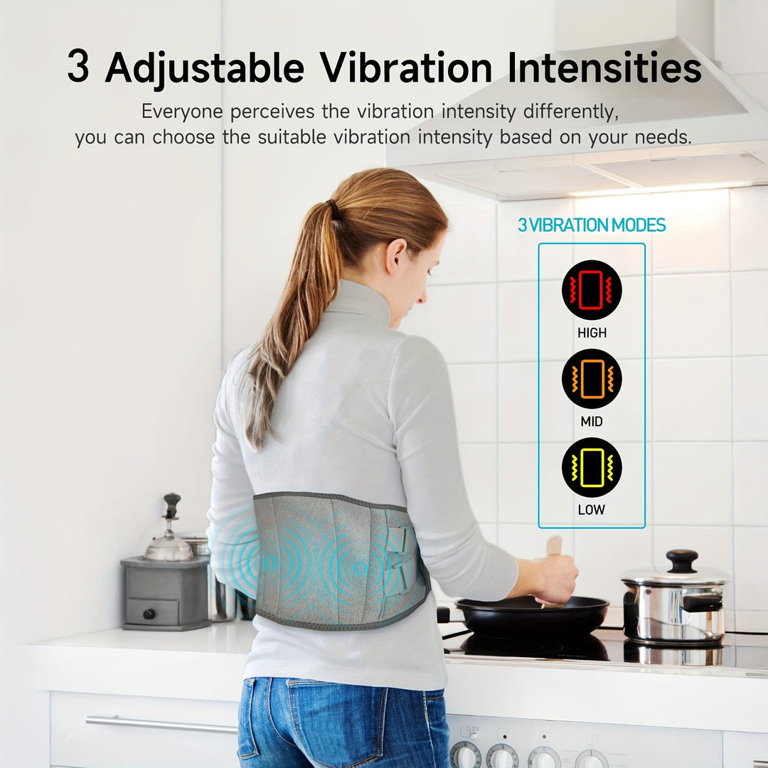 Wireless Heated Massage Belt for Back & Waist Relief