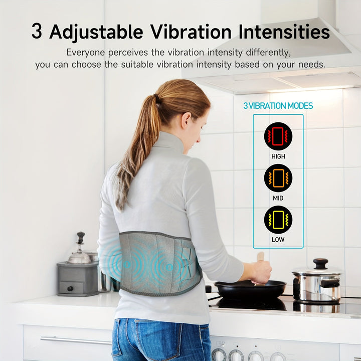 Wireless Heated Massage Belt for Back & Waist Relief