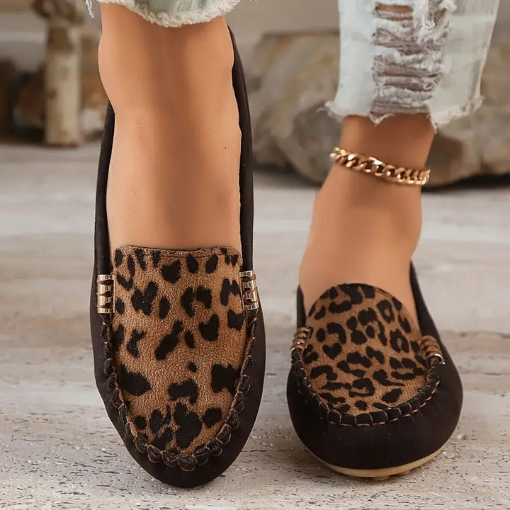 Comfortable Women's Slippers with Wild Leopard Print EB EB