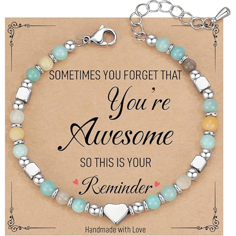 Bohemian Heart Bead Bracelet