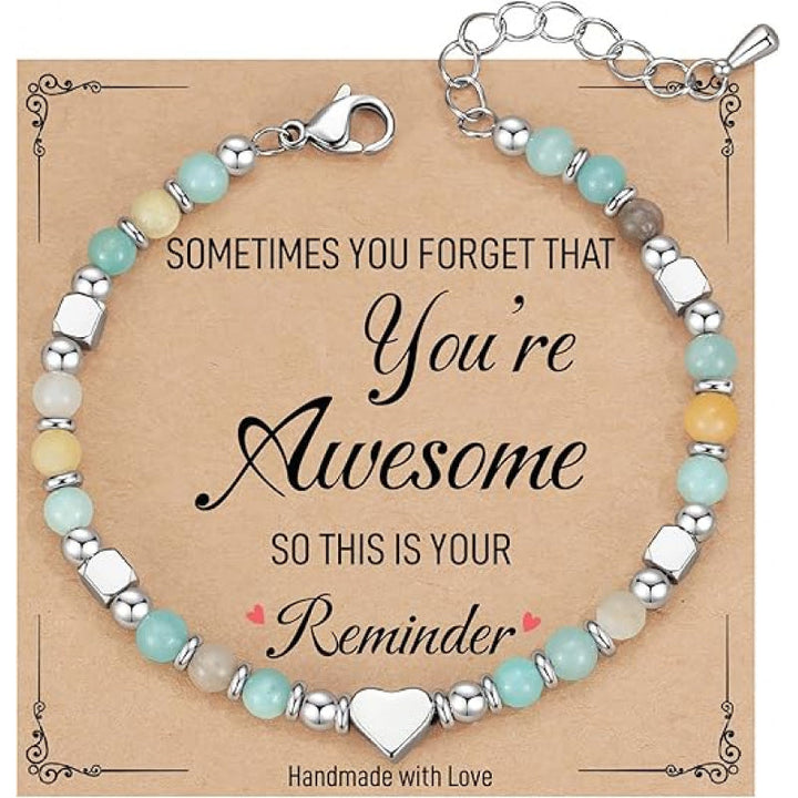 Bohemian Heart Bead Bracelet