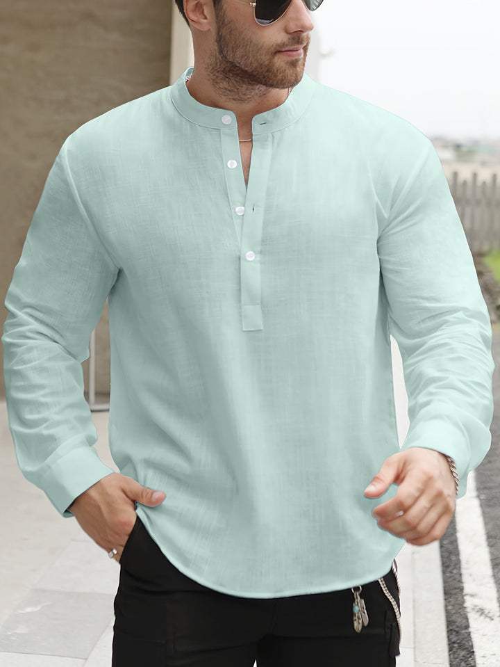 LAURENT MONACO | BOAT NECK SHIRT FOR MEN