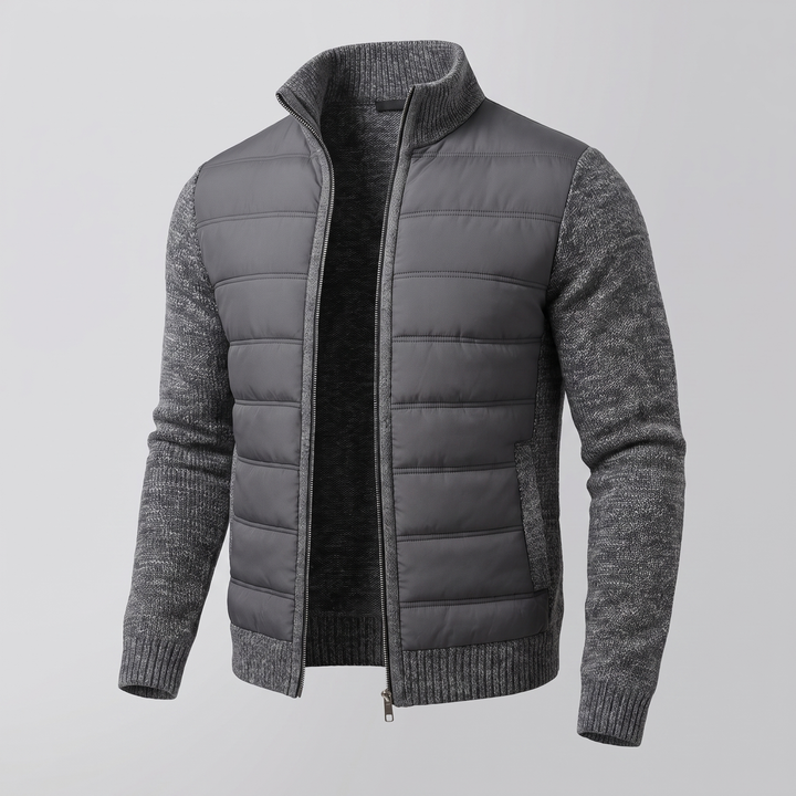 Daniel Stylish and Comfortable Fleece Puffer Jacket, view 2 - Elena Harper