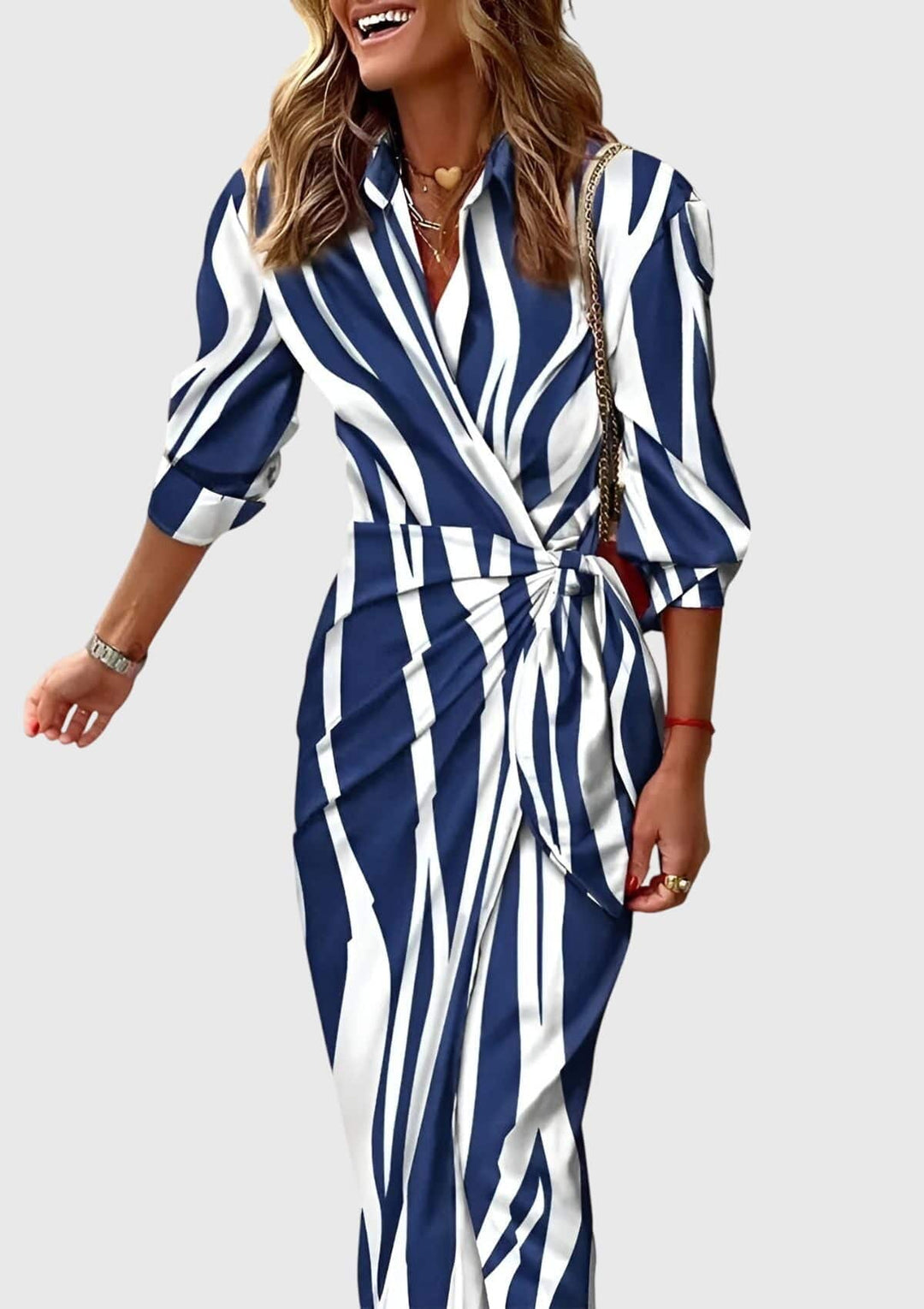 Everly™ elegant wrap dress by Emma & Rose Cape Town featuring a stylish floral print and flowing silhouette.