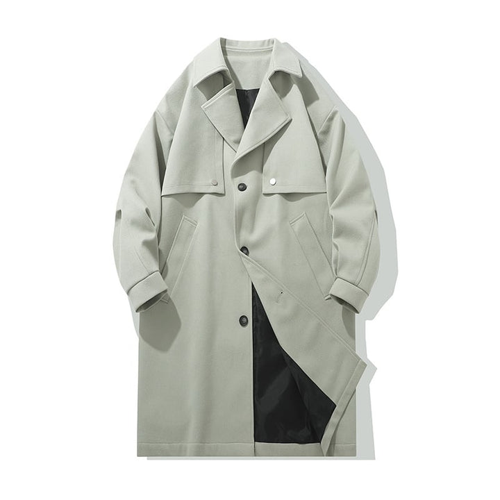 Classic Wool Effect Men's Coat - Kaelor