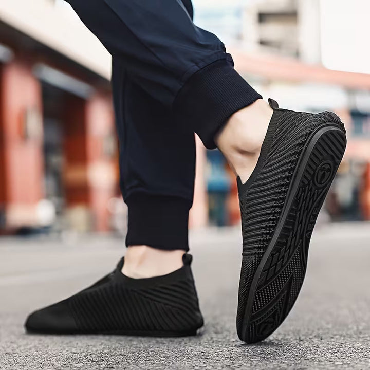 Dawood Breathable Knit Slippers, view 6 - Elena Harper