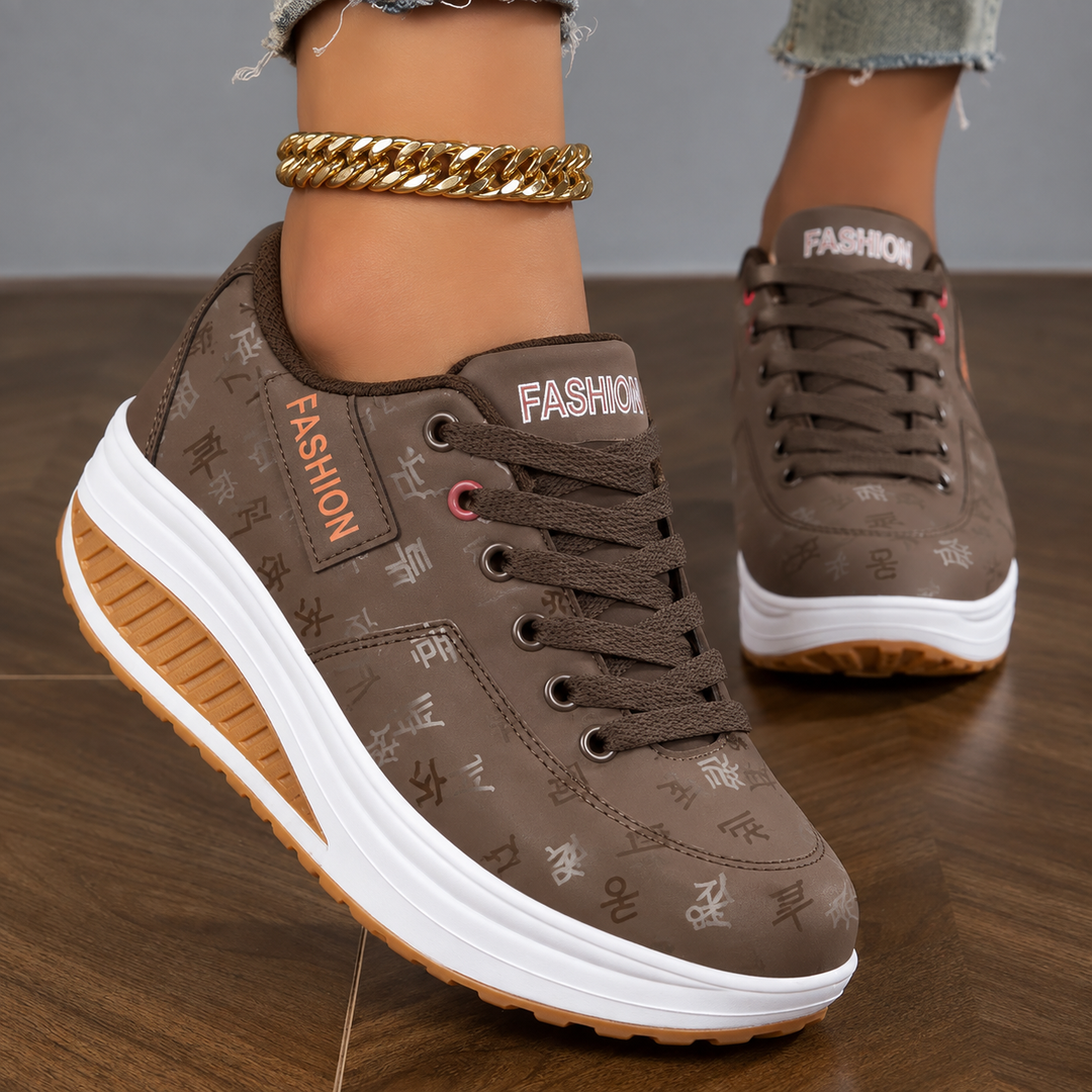 Orthopedic Lace-Up Shoes for Women with Shock-Absorbing Sole, view 8 - Elena Harper