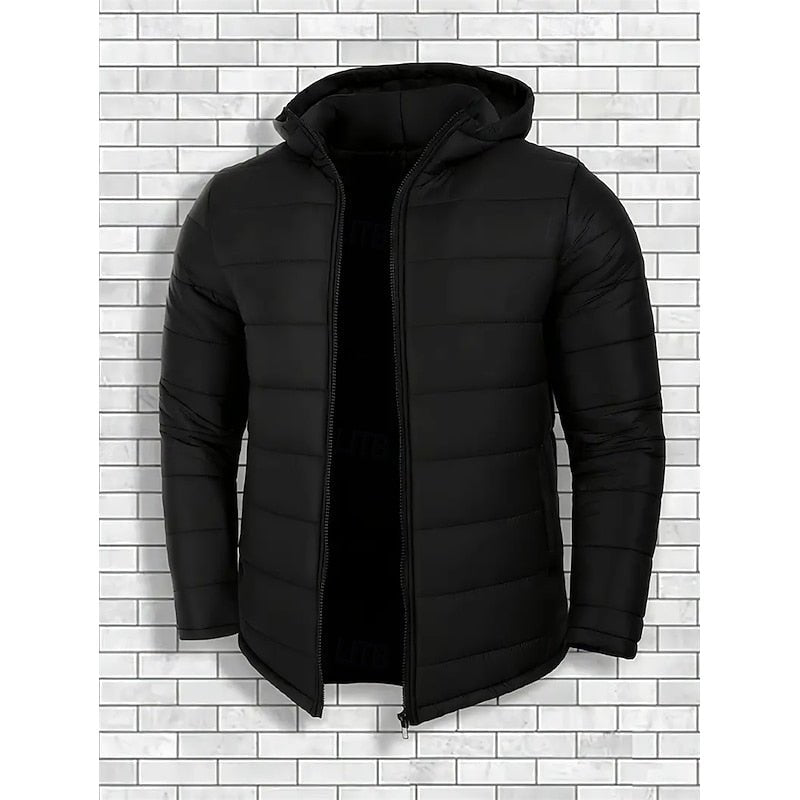 David | Lightweight Quilted Men's Puffer Jacket with Hood