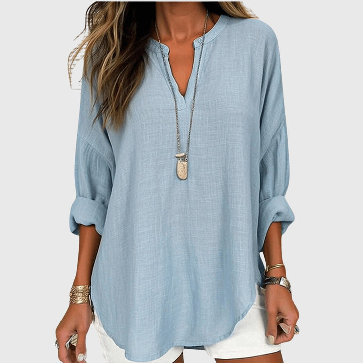Lenara™  |  Flowing Elegant Beach Shirt