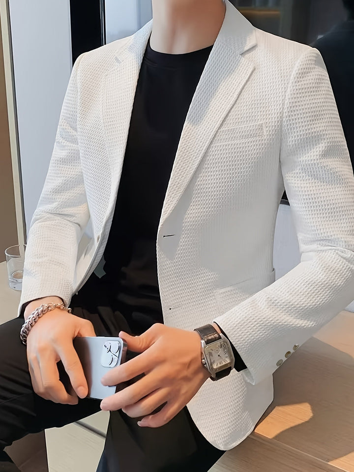 LAURENT MONACO | TEXTURED KNIT JACKET FOR MEN