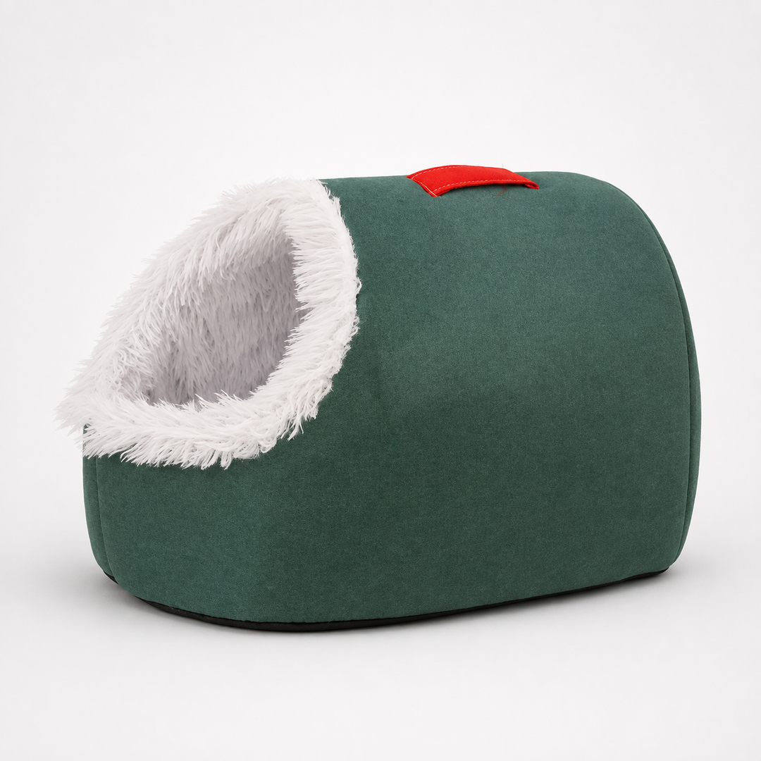 Denwarm Enclosed Foam Dome Cave Pet Bed - Elena Harper