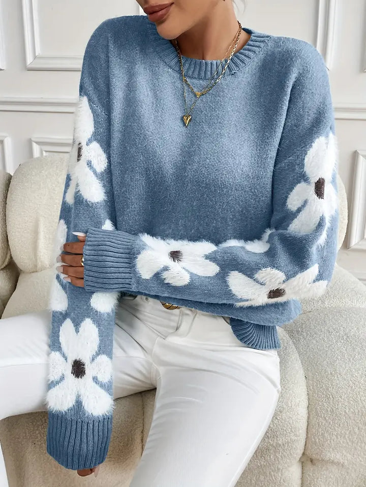 Livia Soft Knit Sweater, view 3 - Elena Harper