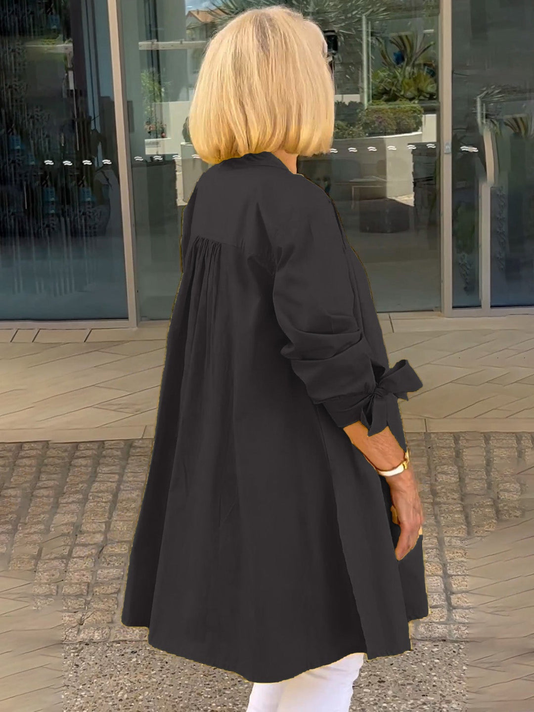 Liora™  |  Long Button-up Shirt Jacket