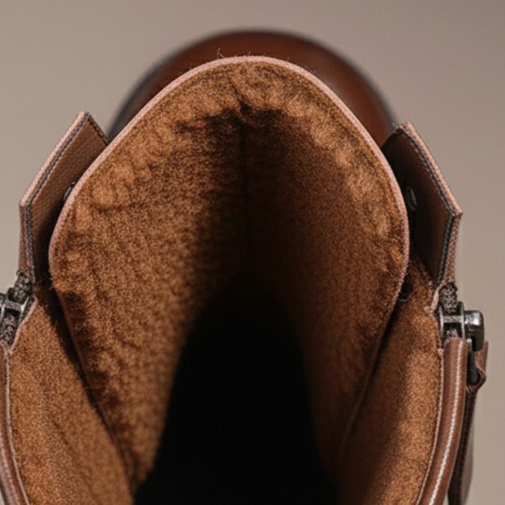 Mila | Vintage-Style Ankle Boots with Fleece Lining