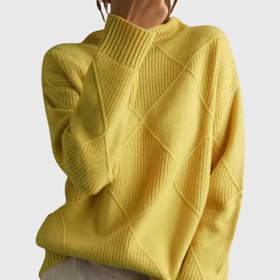 Emma & Rose knit turtleneck sweater — women's winter knitwear