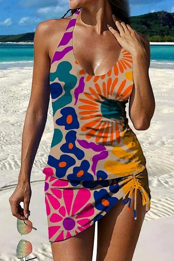 FLOWER SWIM SET FOR WOMEN