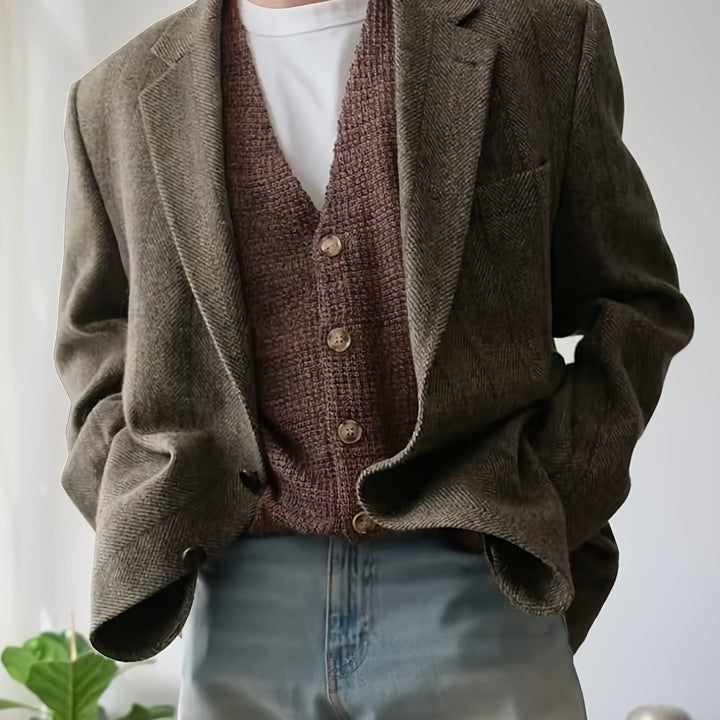 Rhys Refined Textured Blazer - Elena Harper