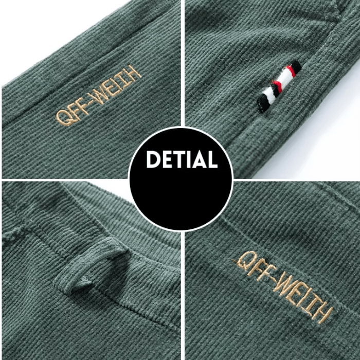 Men's Fleece Corduroy Winter Pants
