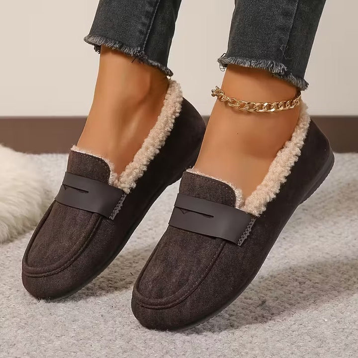Deren Non-Slip Loafers with Fleece Lining, view 4 - Elena Harper