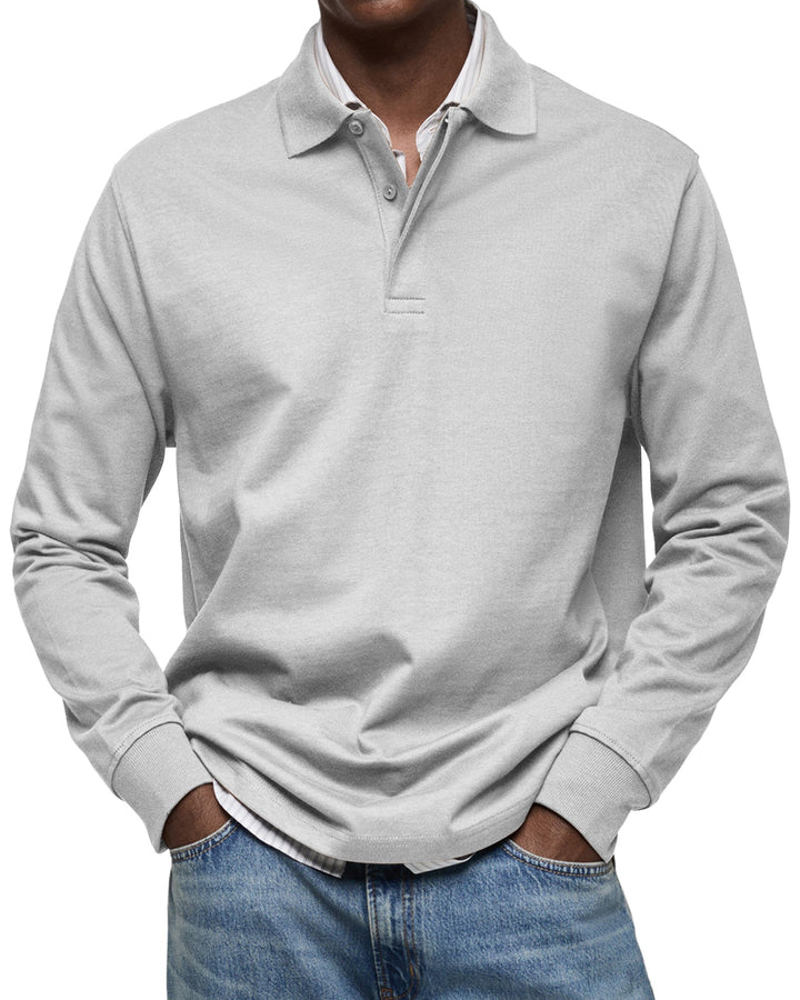 Aljur Casual Longsleeve Polo - Elena Harper