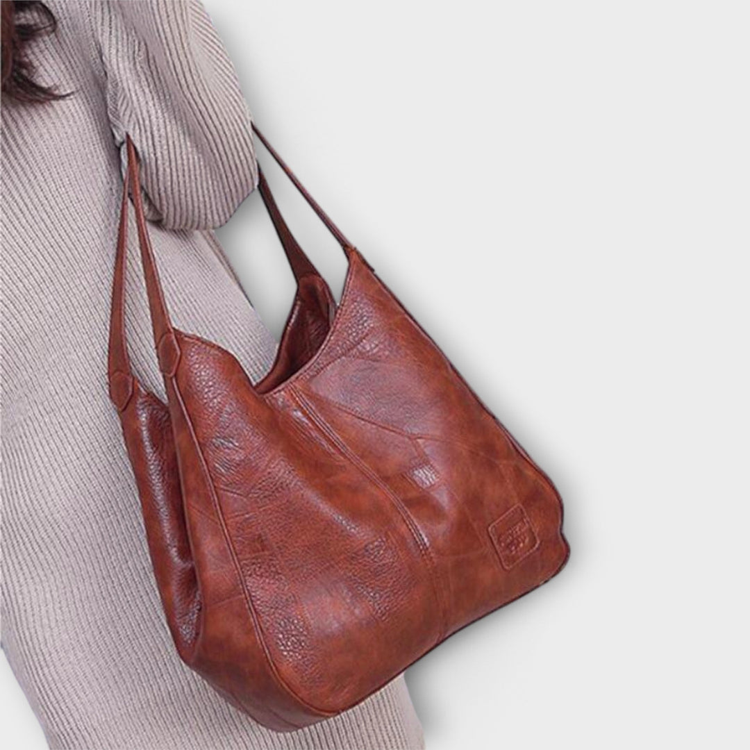 Women's Vintage Leather-Look Bag – Elegant Classic Style for Everyday Use