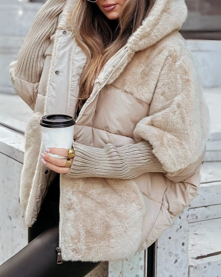 RAINA Thermal Jacket with Hood, view 3 - Elena Harper