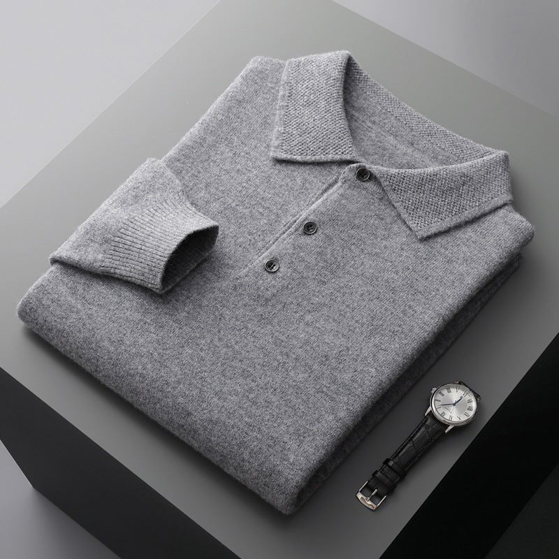 Kevin | Luxurious and Versatile Men's Cashmere Polo Shirt