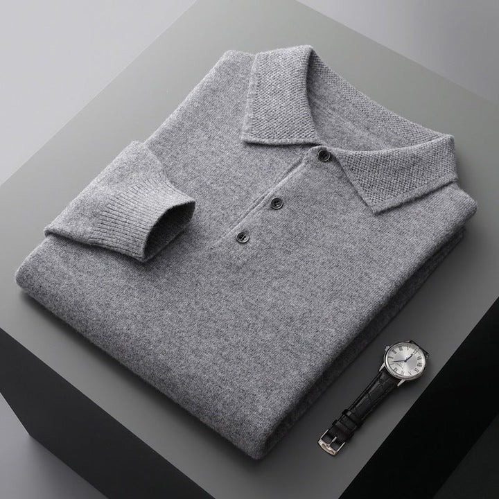 Kevin | Luxurious and Versatile Men's Cashmere Polo Shirt