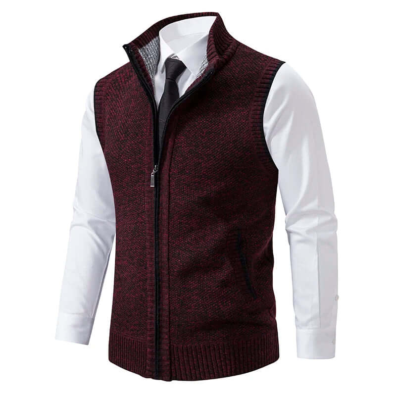 Men's Knitted Cardigan with Pockets