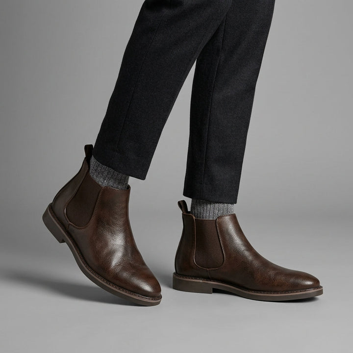 CHELSEA BOOTS FOR MEN WITH ELASTIC SIDES