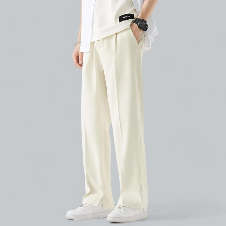 Men's Straight Leg Trousers, view 4 - Elena Harper