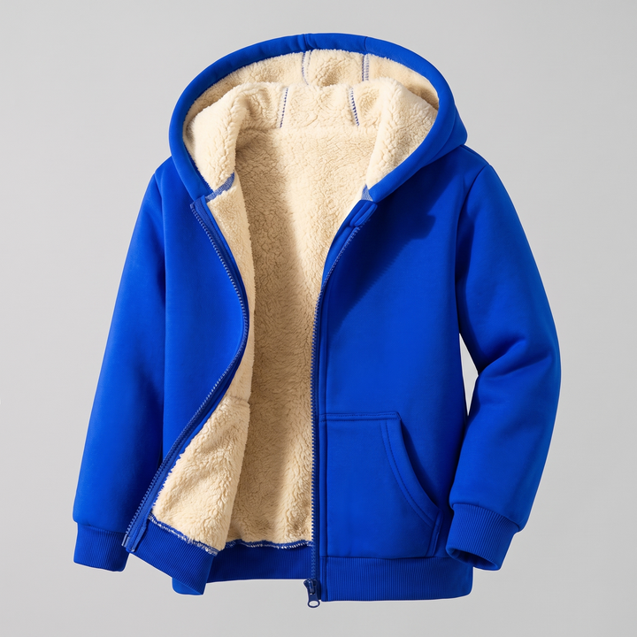 Elias | Comfortable Men's Sherpa Jacket with Hood and Soft Lining