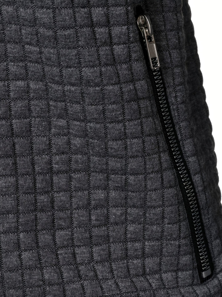 Sullivan Textured Stand-Collar Jacket - Elena Harper