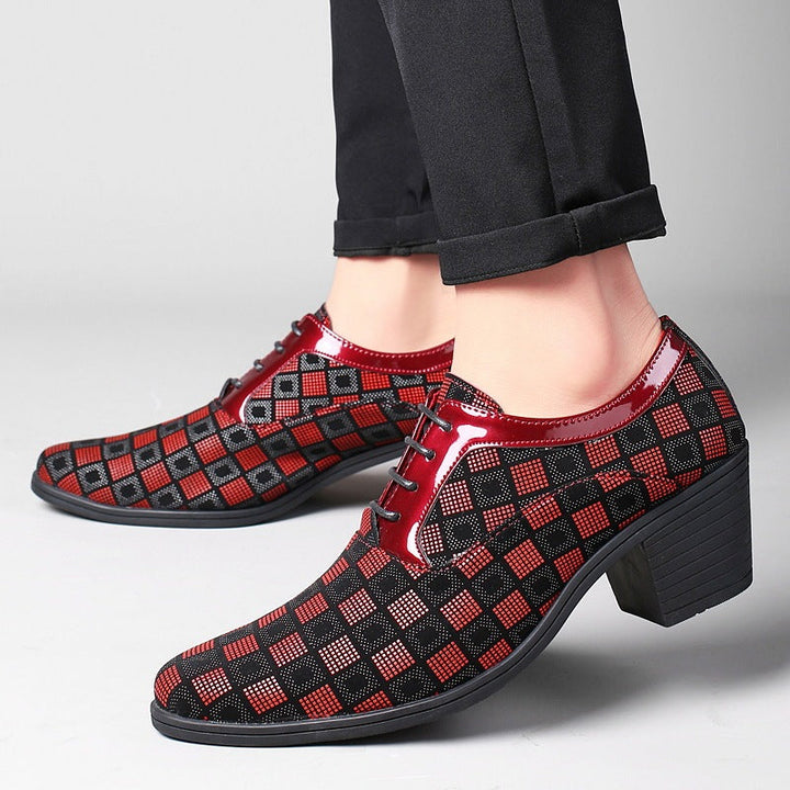Men's Pointed Toe Heeled Shoes - Enric