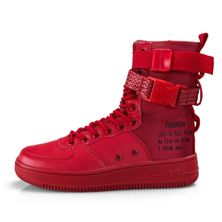 High-top men's reinforced canvas urban style boots - Esteban