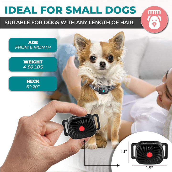 BelloSilent Anti-Bark Collar for Small Dogs With Sound and Vibration IP87 Waterproof Adjustable and Gentle Training, view 3 - Elena Harper