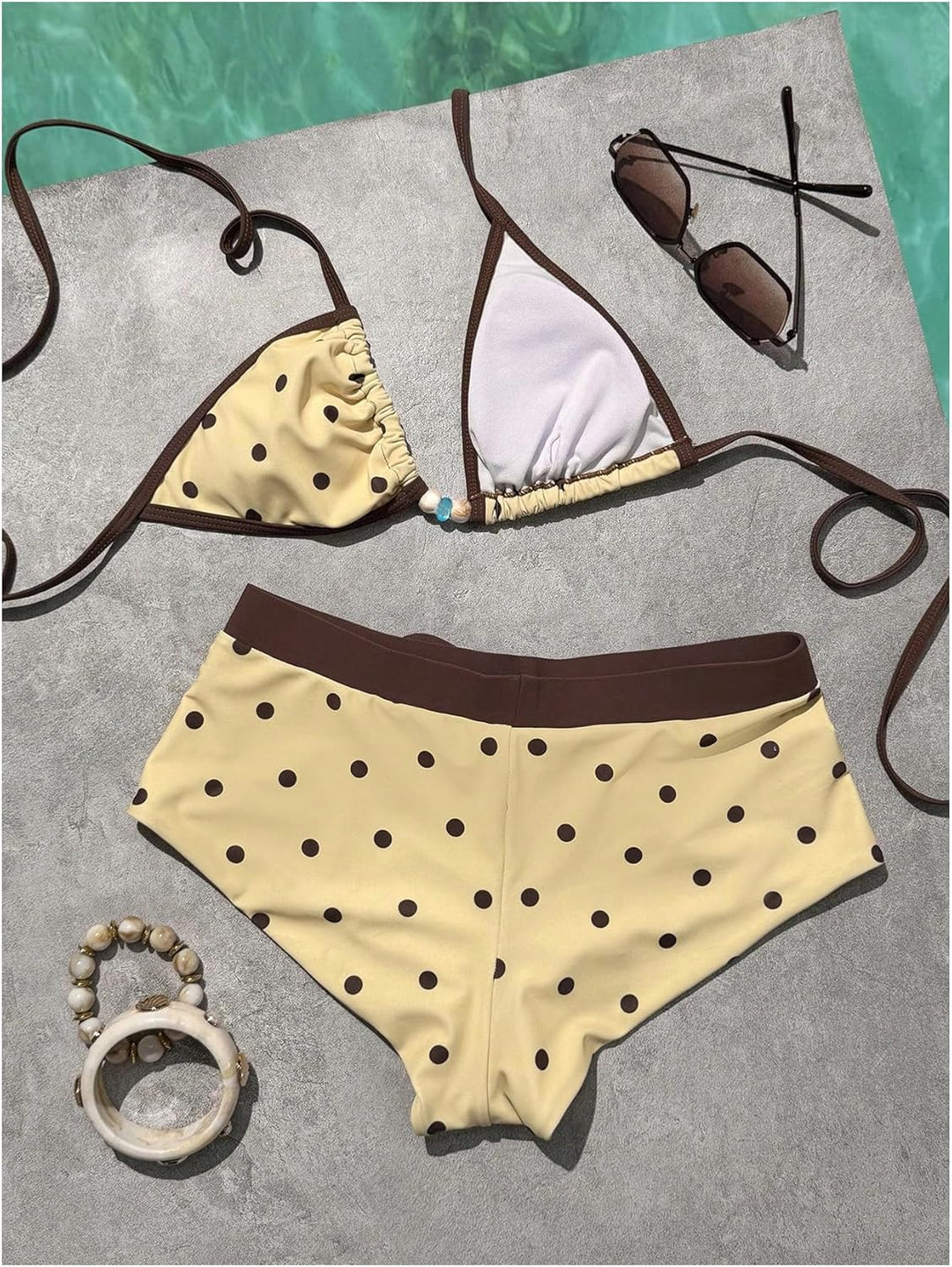 Lotte™ | Casual Polka Dot Triangle Bikini