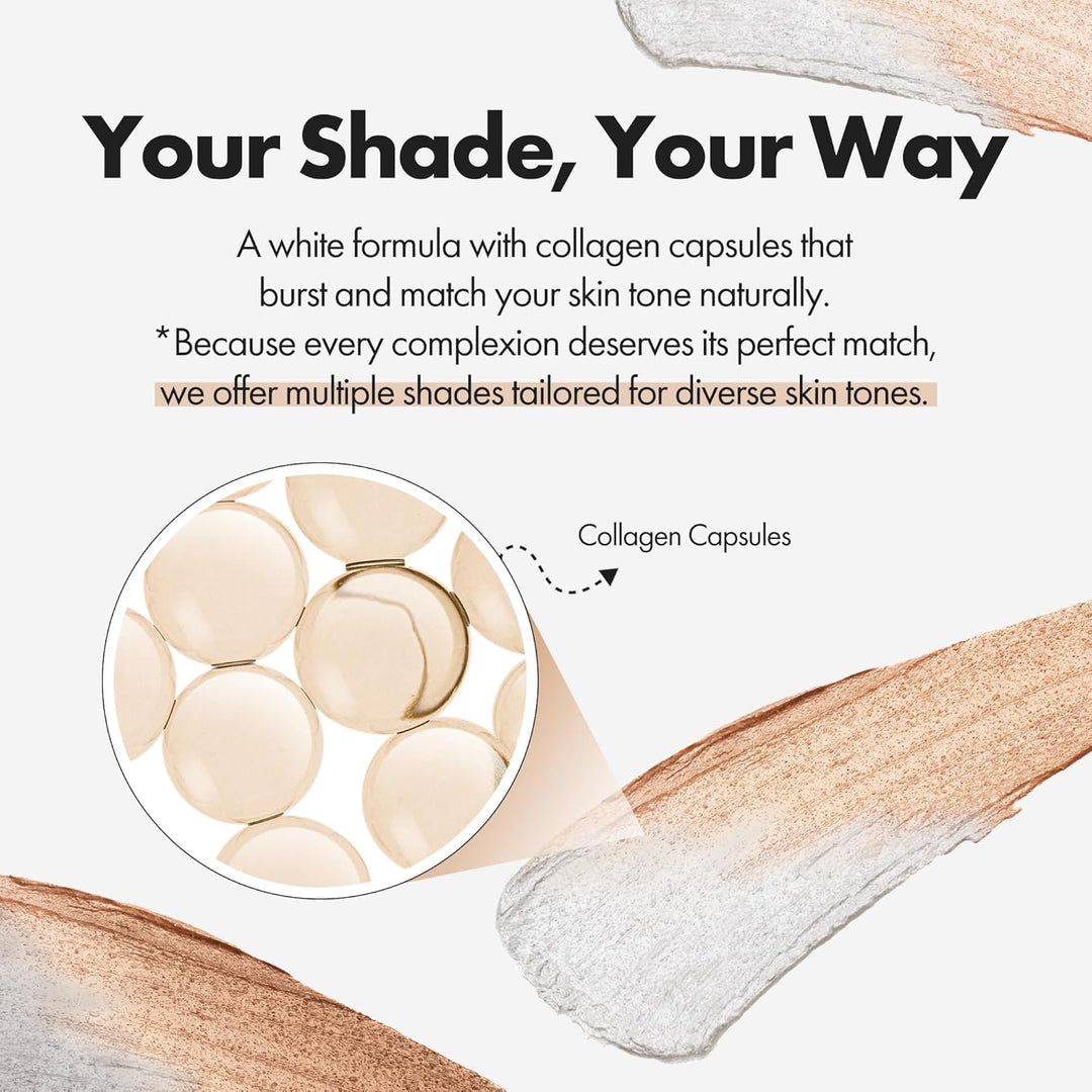1+1 FREE GlowMorph Perfect complexion without shade searching Intelligent foundation with brush, view 3 - Elena Harper