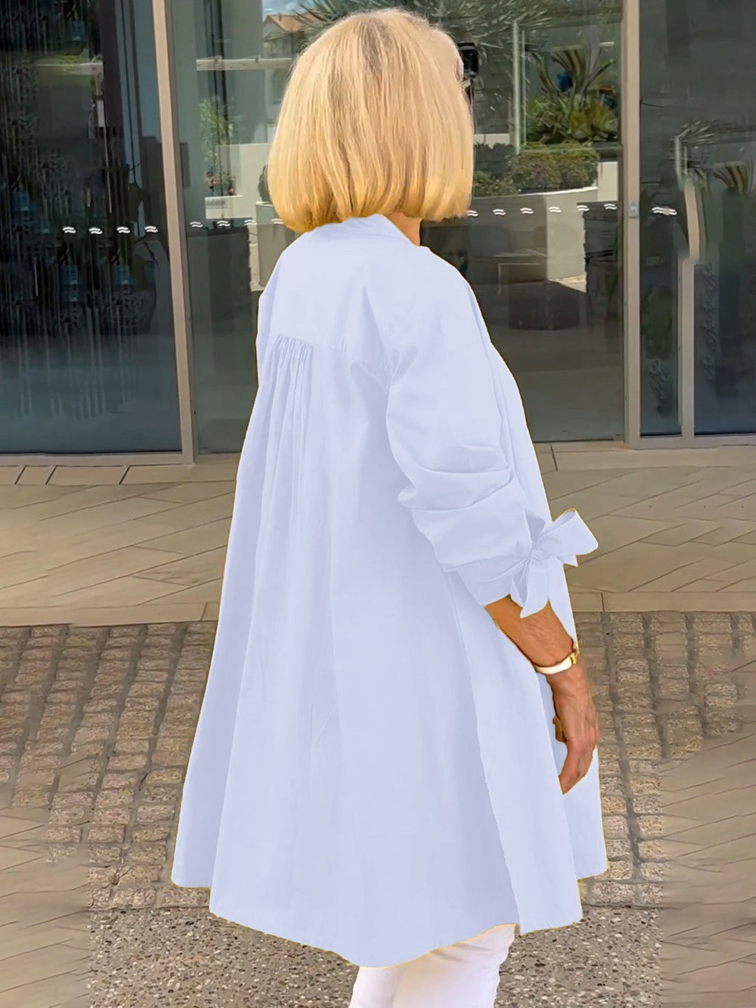 Liora™  |  Long Button-up Shirt Jacket