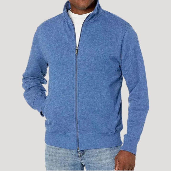 LAURENT MONACO | MEN'S HIGH COLLAR JACKET WITH ZIPPER