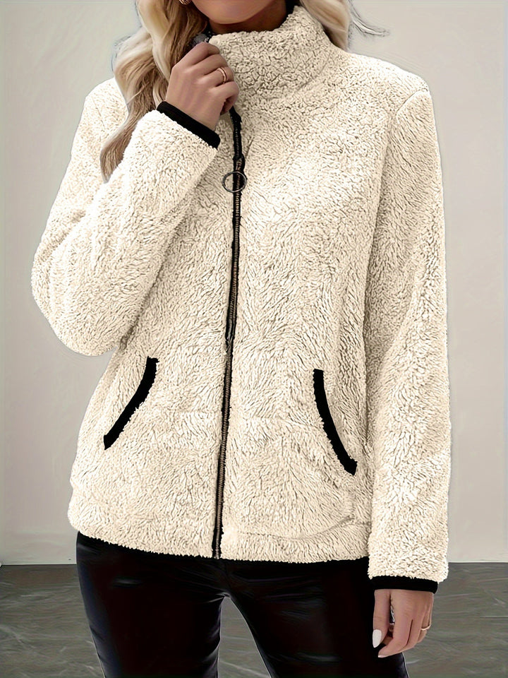 Simone Cozy Zip-Up Jacket - Elena Harper
