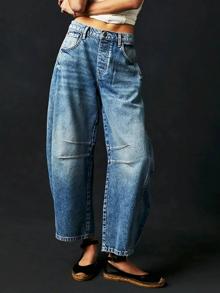 Gabriela | Women's Printed Wide-Leg Jeans