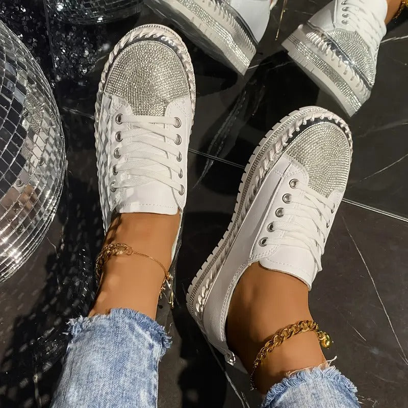 comfortable orthopedic sneakers with sequins EB EB