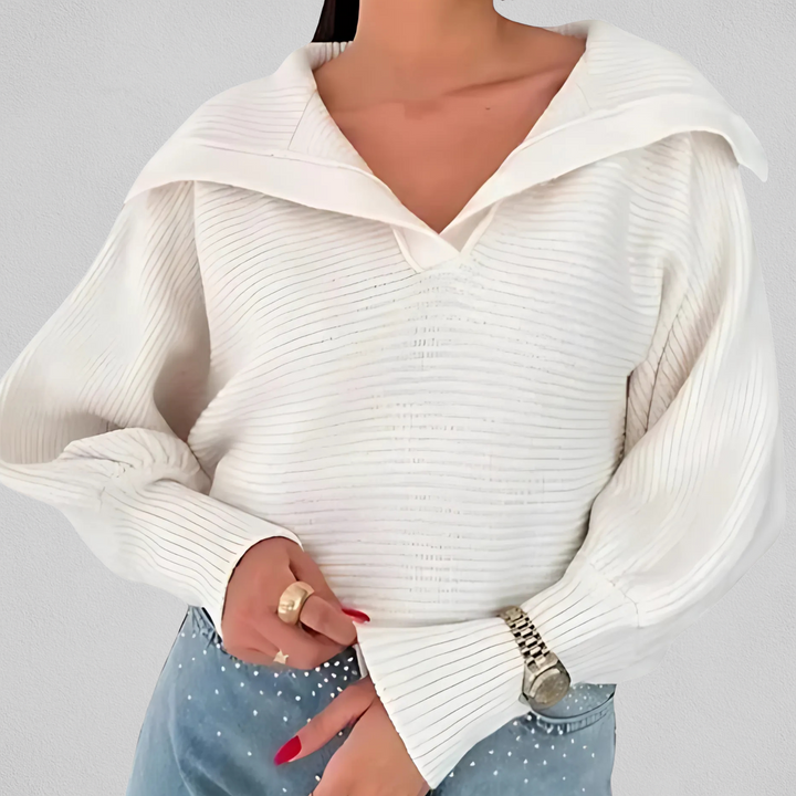 Women's V-Neck Sweater - Soft and Easy