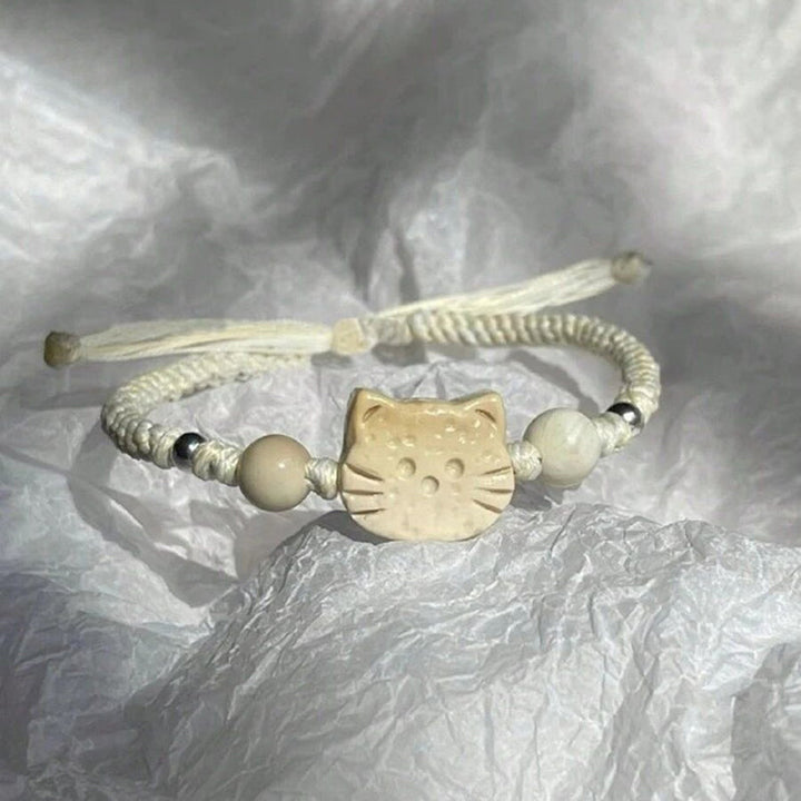 Cartoon Cat Woven Bracelet